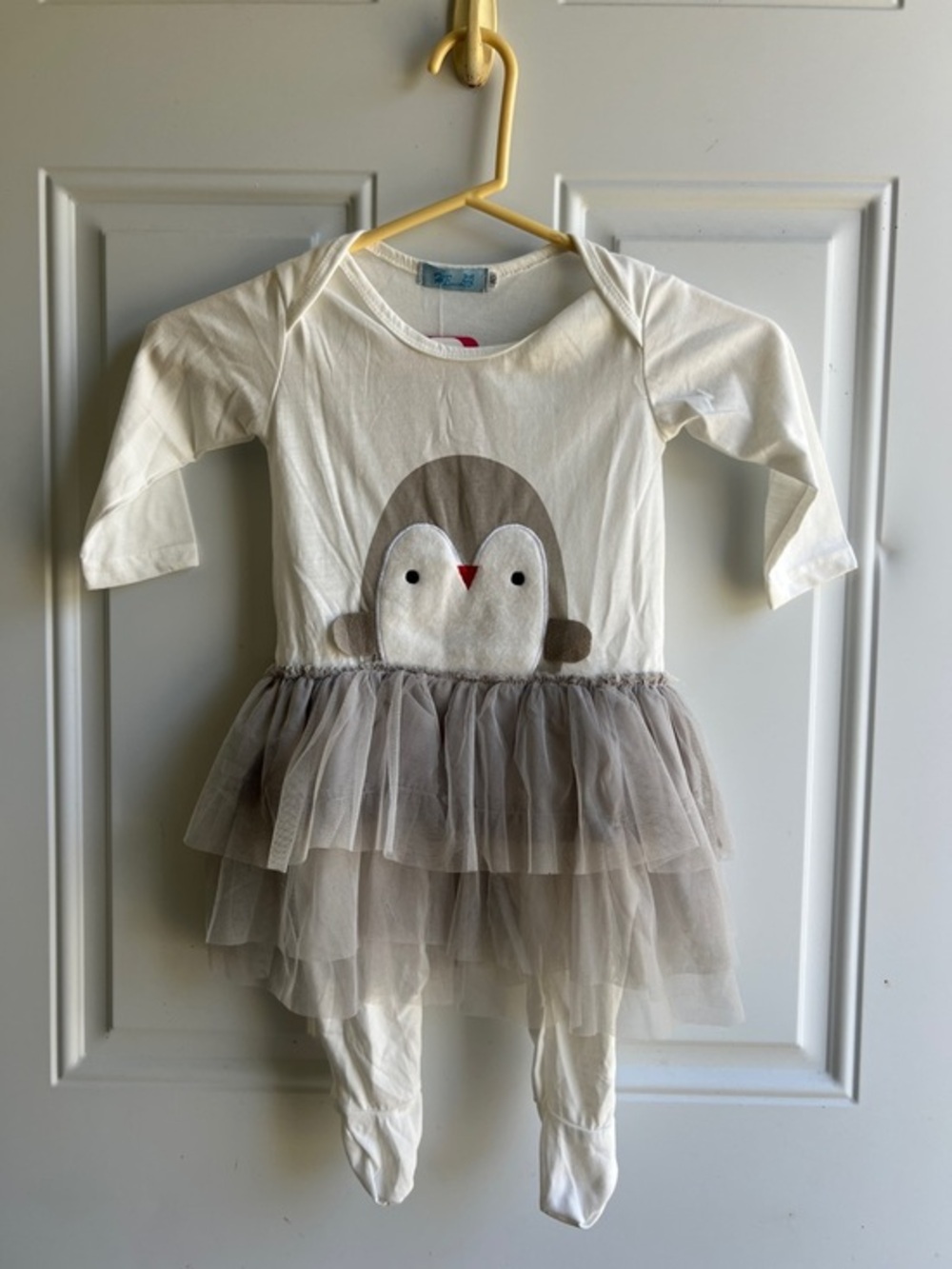 PatPat White Baby Romper with Graphic Detail penguin
